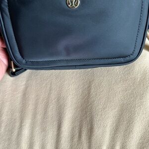 Lululemon Athletica Black Crossbody Bag with Structured Design